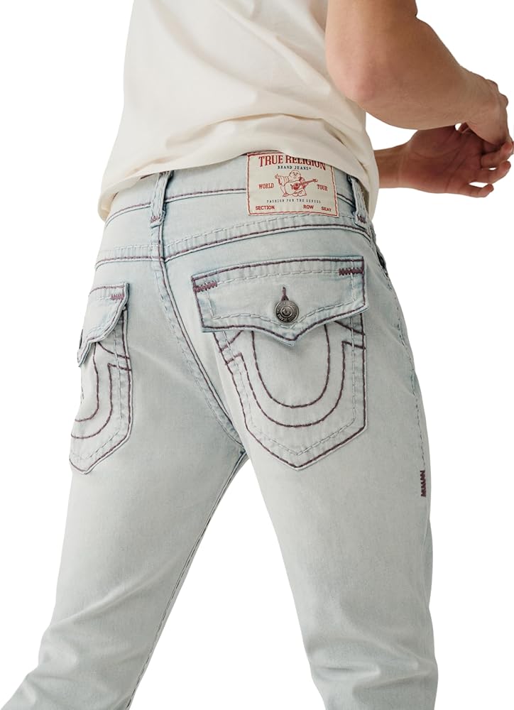 Amazon.com: True Religion Mens Rocco Flap Super T 32 Inseam Jeans